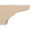 Ekena Millwork 5"W x 15"D x 10"H Classic Monterey Rough Cedar Woodgrain TimberThane Corbel, Primed Tan CORUR05X15X10MONRCPR - alternate 4